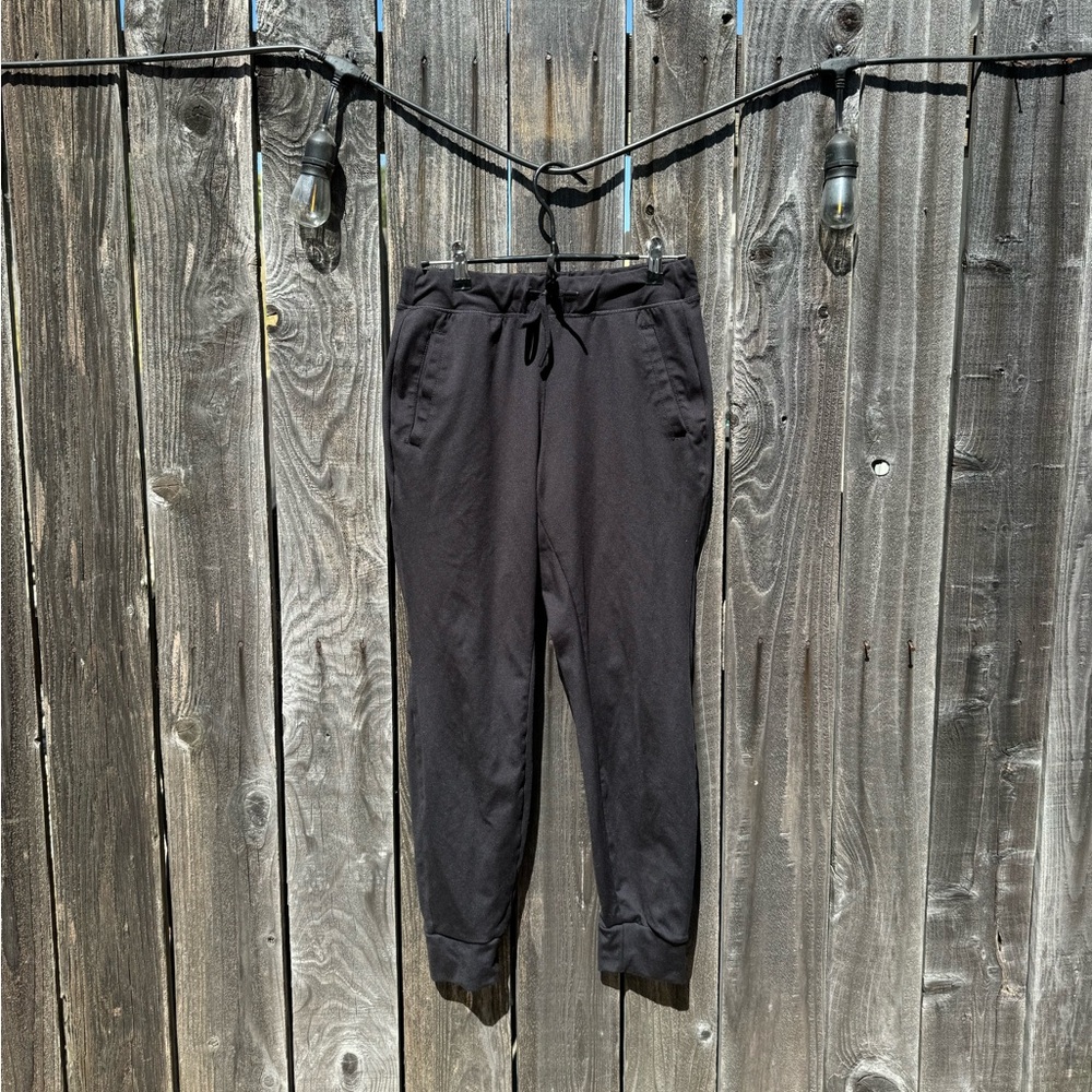 Velocity Black Stretchy Athletic High Rise Full Length Joggers 26” inseam small